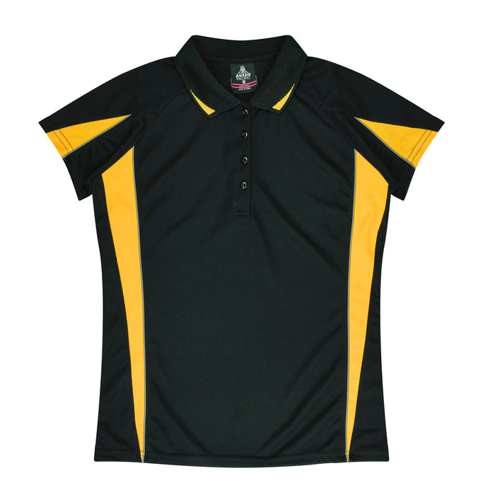 EUREKA LADY POLOS - BLACK/GOLD