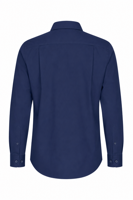 MOSMAN MENS SHIRT LONG SLEEVE - NAVY