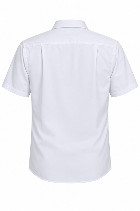 KINGSWOOD MENS SHIRT SHORT SLEEVE -  WHITE