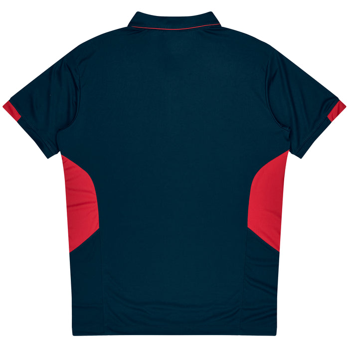 TASMAN KIDS POLOS - NAVY/RED