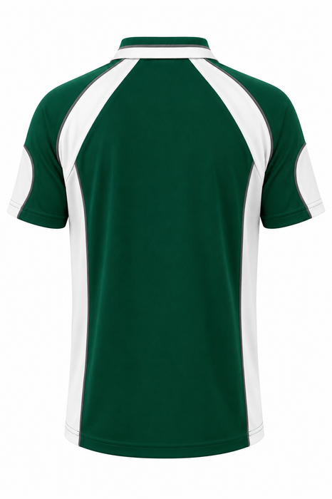 MURRAY MENS POLOS - BOTTLE/WHITE