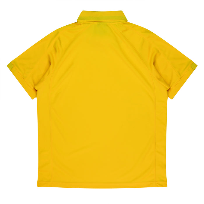 FLINDERS MENS POLOS - CANARY/BLACK