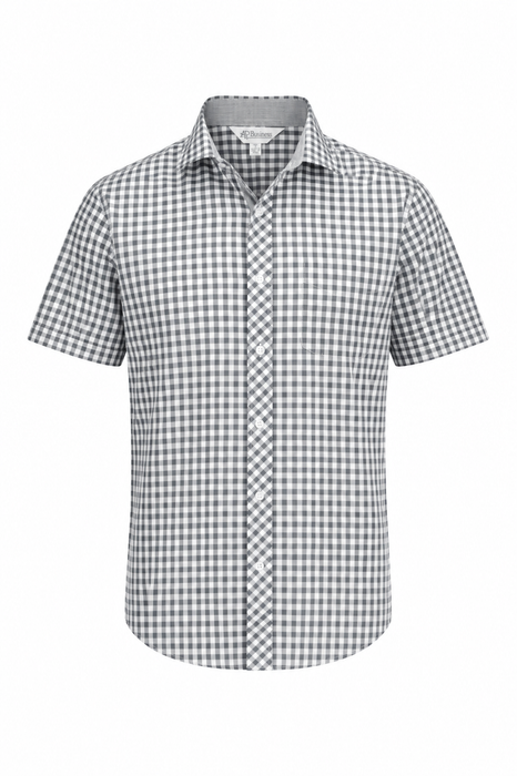 BRIGHTON MENS SHIRT SHORT SLEEVE - BLACK
