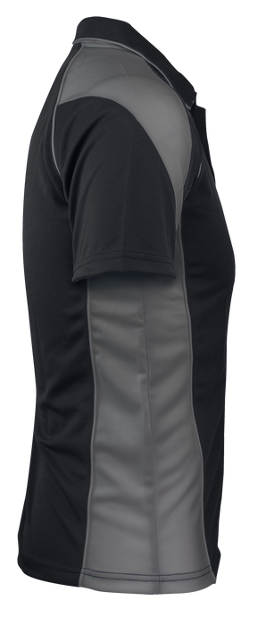 PREMIER MENS POLOS - BLACK/ASHE