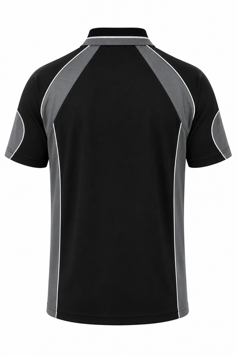 MURRAY MENS POLOS - BLACK/ASHE