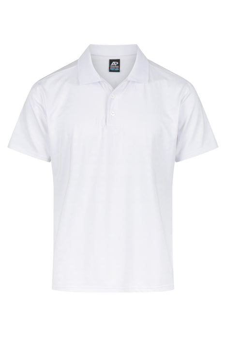 NOOSA MENS POLOS - WHITE