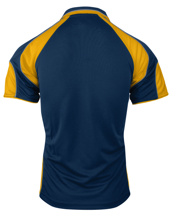 MURRAY MENS POLOS - NAVY/GOLD