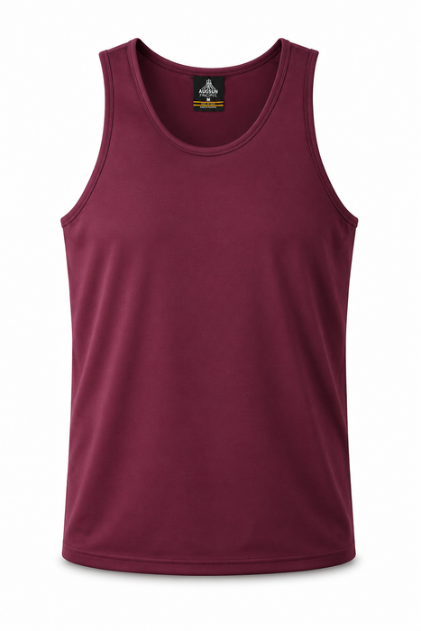 BOTANY MENS SINGLETS - MAROON