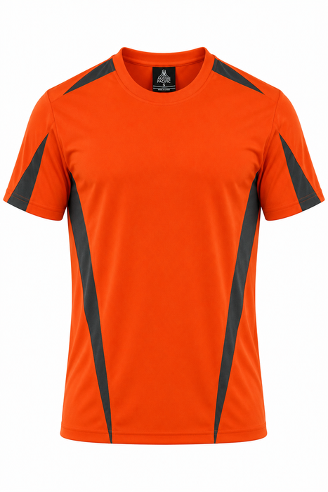 EUREKA KIDS TEES - ORANGE/CHARCOAL