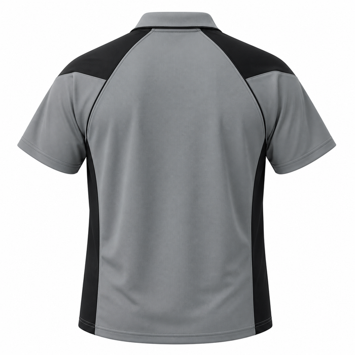 PREMIER MENS POLOS - ASHE/BLACK