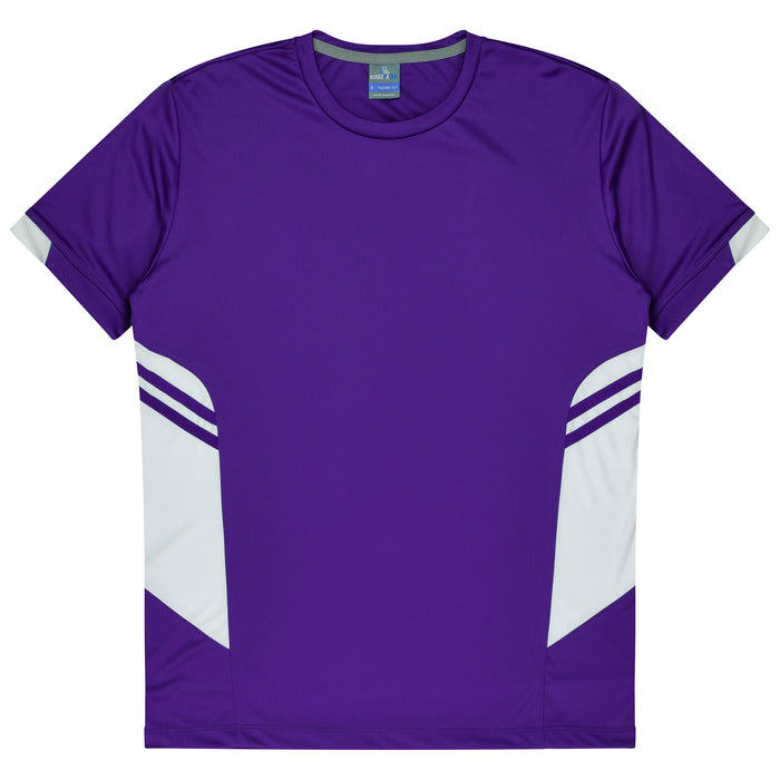 TASMAN KIDS TEES - PURPLE/WHITE