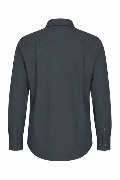 MOSMAN MENS SHIRT LONG SLEEVE - SLATE