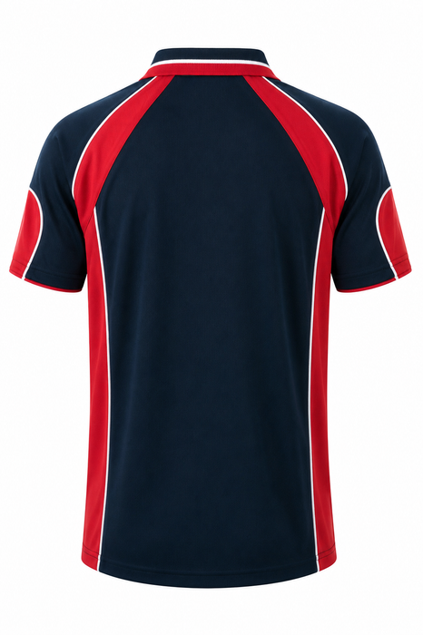 MURRAY MENS POLOS - NAVY/RED