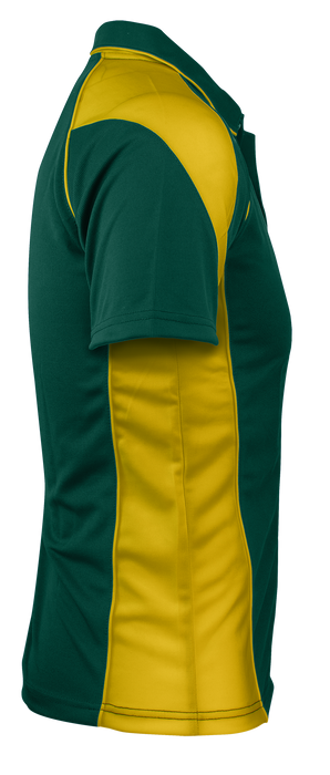 PREMIER MENS POLOS - BOTTLE/GOLD