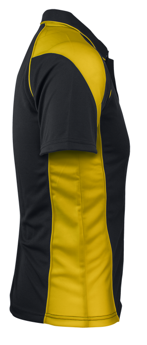 PREMIER MENS POLOS - BLACK/GOLD