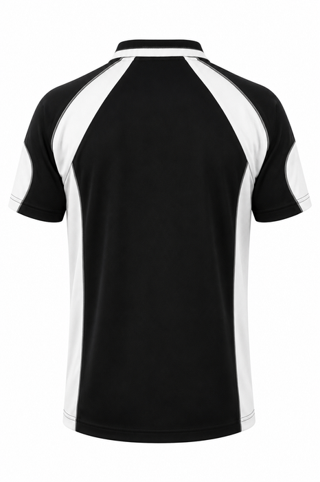 MURRAY MENS POLOS - BLACK/WHITE