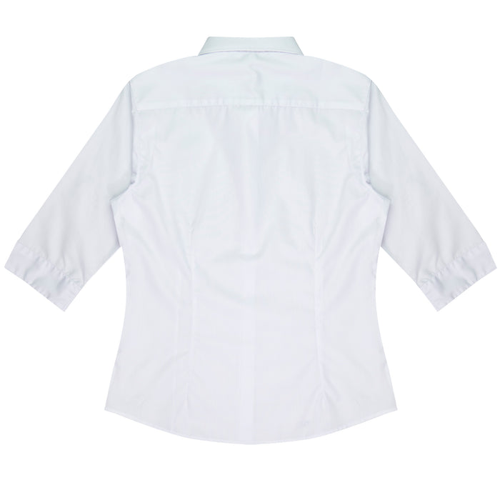 KINGSWOOD LADY SHIRT 3/4 SLEEVE - WHITE