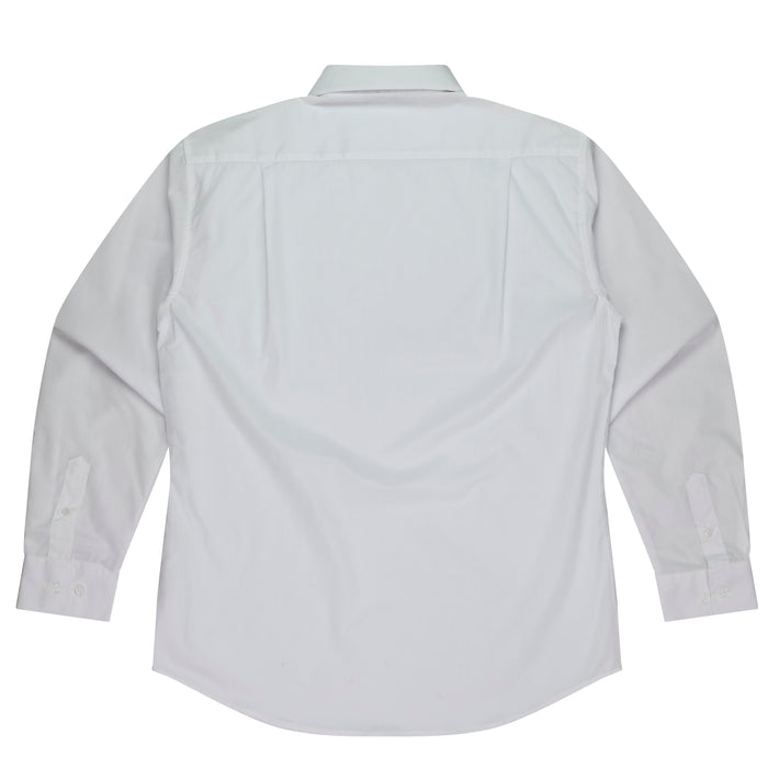 KINGSWOOD MENS SHIRT LONG SLEEVE -  WHITE