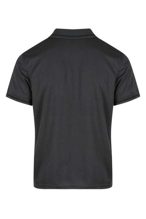 COTTESLOE MENS POLOS - SLATE/BLACK