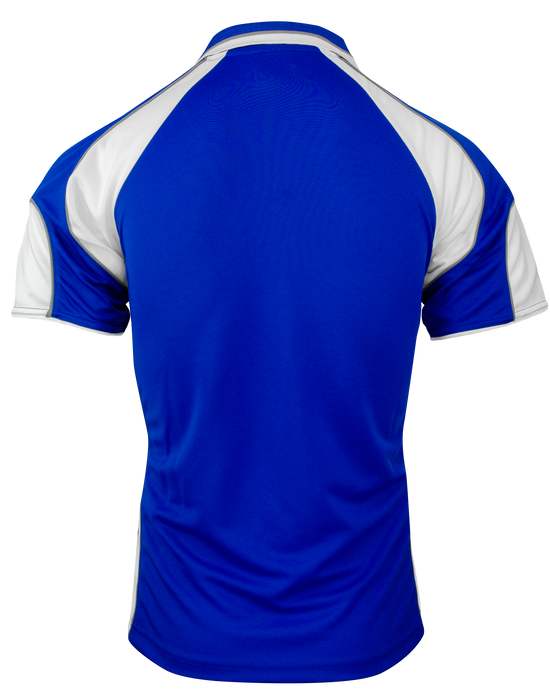 MURRAY MENS POLOS - ROYAL/WHITE