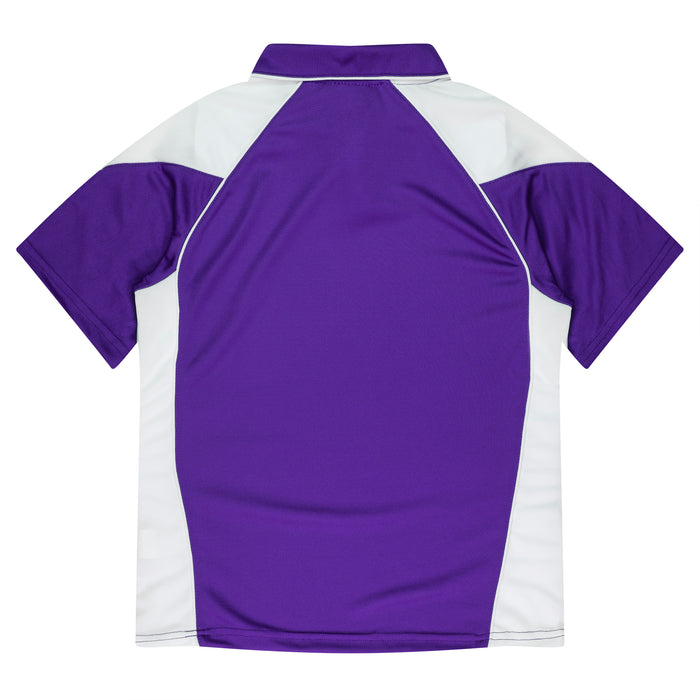 PREMIER LADY POLOS - PURPLE/WHITE