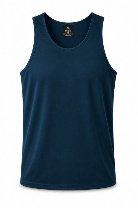 BOTANY MENS SINGLETS - NAVY