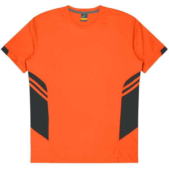 TASMAN KIDS TEES - NEON ORANGE/SLATE