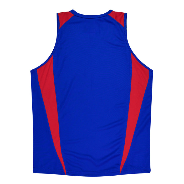 EUREKA LADY SINGLETS - ROYAL/RED