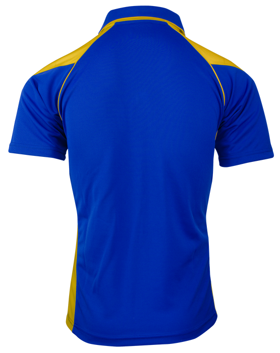 PREMIER MENS POLOS - ROYAL/GOLD