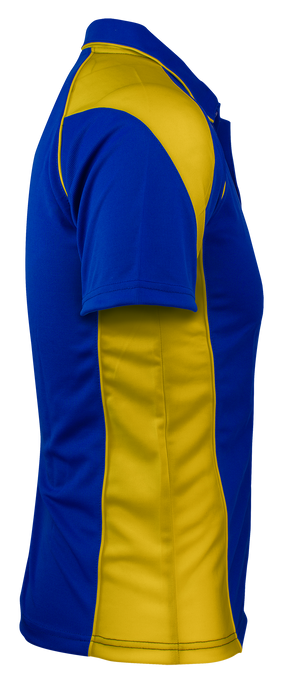 PREMIER MENS POLOS - ROYAL/GOLD