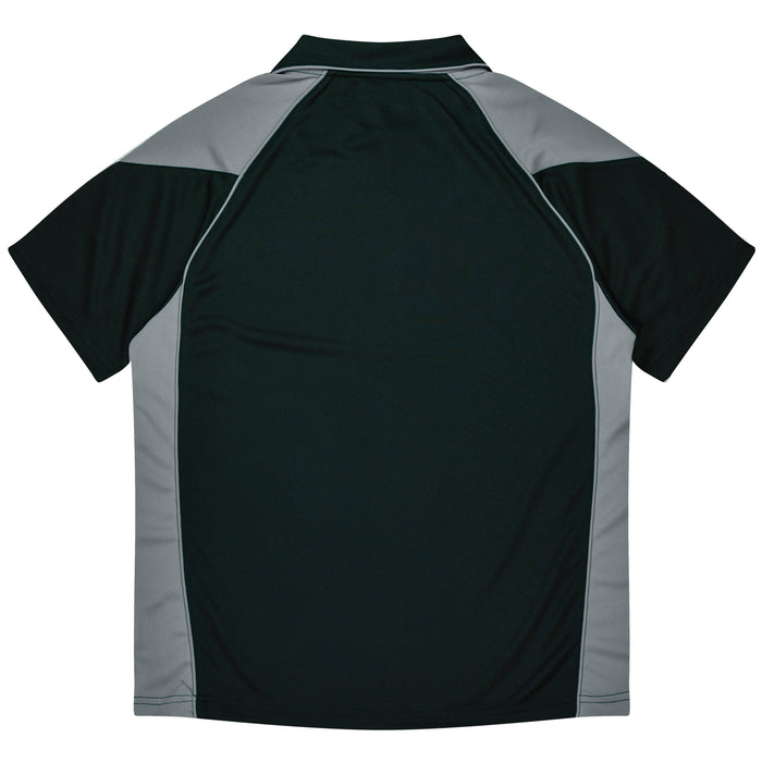 PREMIER KIDS POLOS - BLACK/ASHE