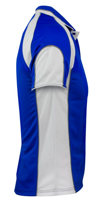 MURRAY MENS POLOS - ROYAL/WHITE