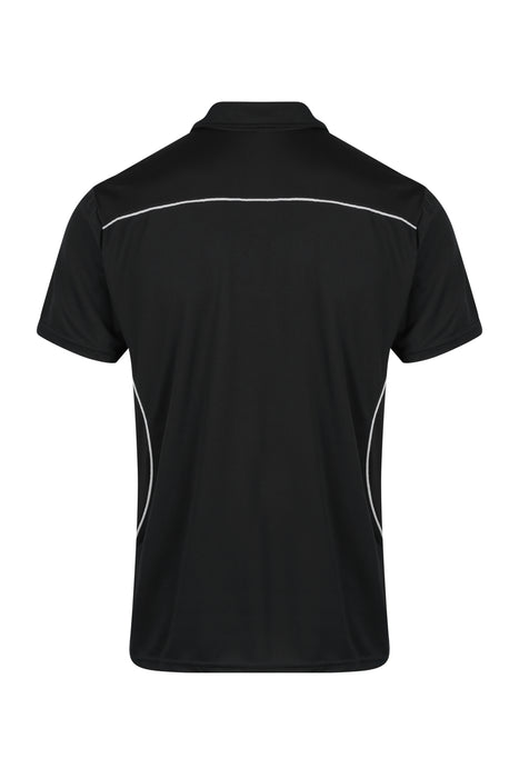 KURANDA MENS POLOS - BLACK/WHITE