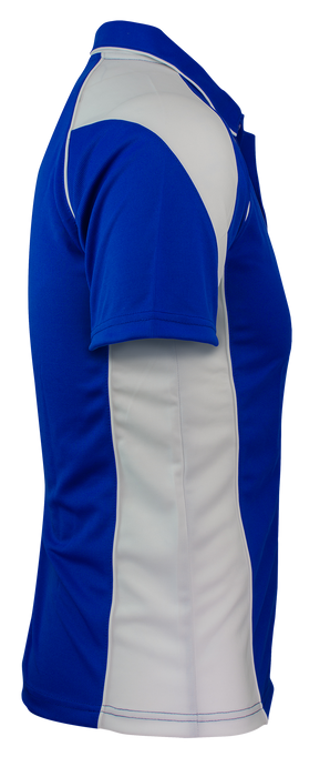 PREMIER MENS POLOS - ROYAL/WHITE