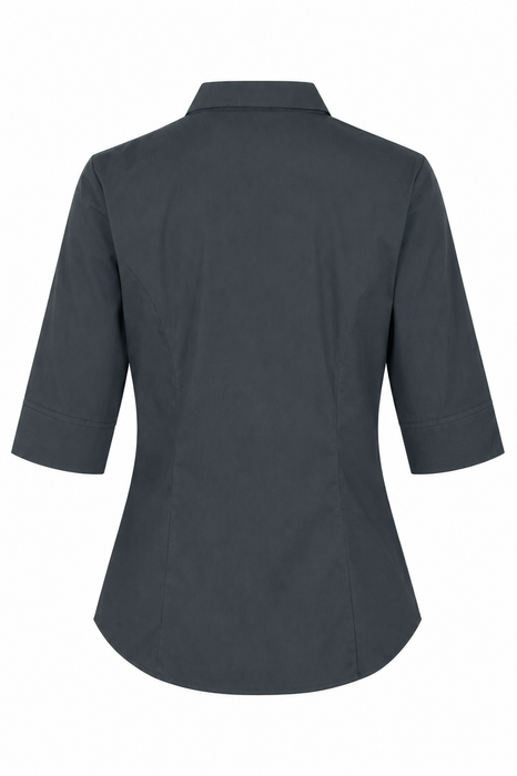 MOSMAN LADY SHIRT 3/4 SLEEVE - SLATE
