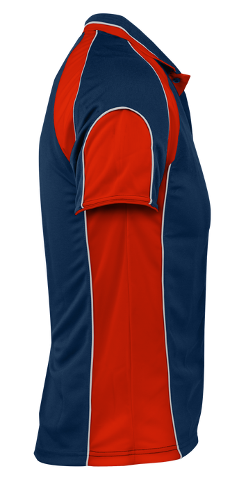 MURRAY MENS POLOS - NAVY/RED