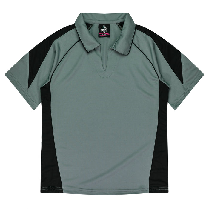 PREMIER LADY POLOS - ASHE/BLACK