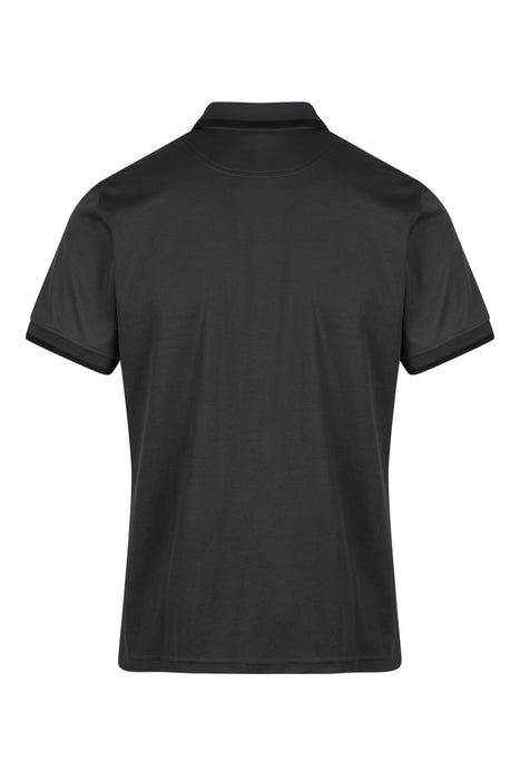 PORTSEA MENS POLOS - SLATE/BLACK