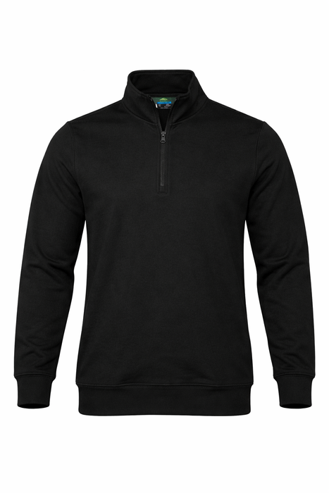 MAWSON KIDS 1/4 ZIP SWEATER - BLACK