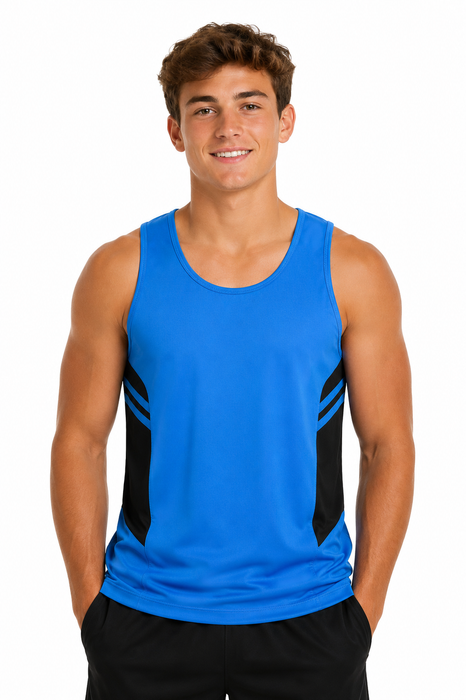 TASMAN MENS SINGLETS - 1111