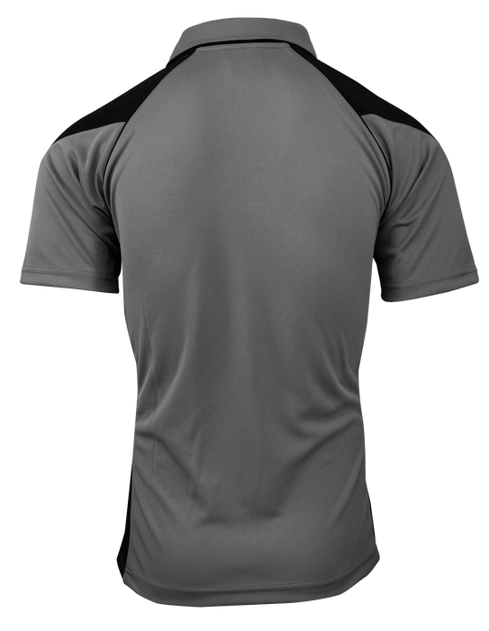 PREMIER MENS POLOS - ASHE/BLACK
