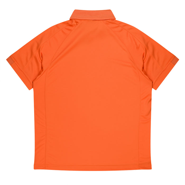 FLINDERS MENS POLOS - ORANGE/SLATE