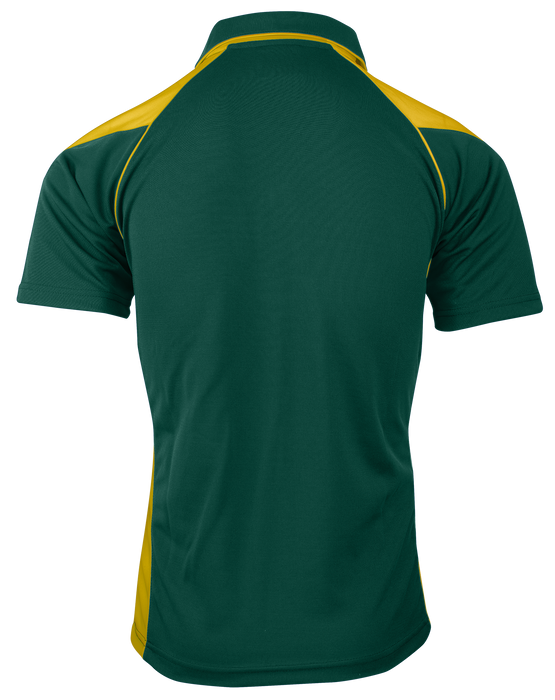 PREMIER MENS POLOS - BOTTLE/GOLD