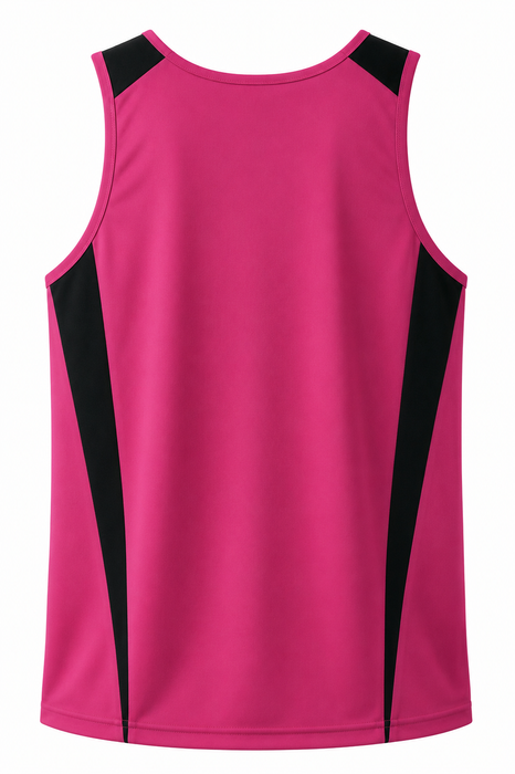 EUREKA MENS SINGLETS - PINK/BLACK