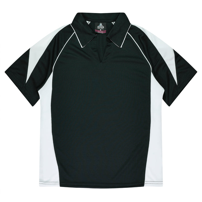 PREMIER LADY POLOS - BLACK/WHITE