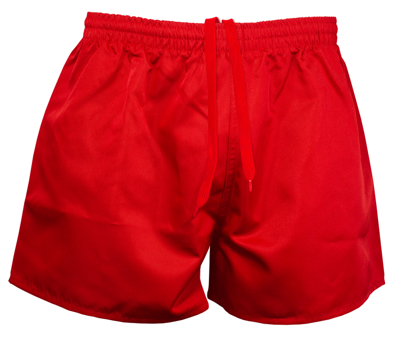 RUGBY MENS SHORTS - RED