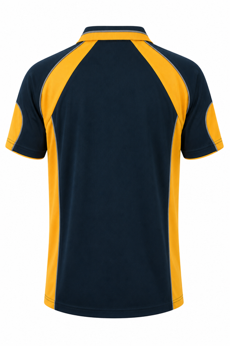MURRAY MENS POLOS - NAVY/GOLD