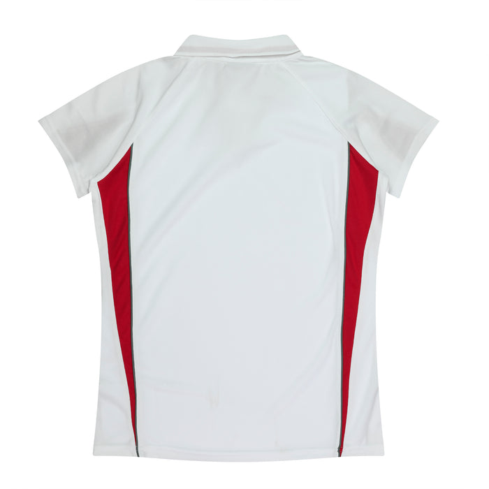 EUREKA LADY POLOS - WHITE/RED