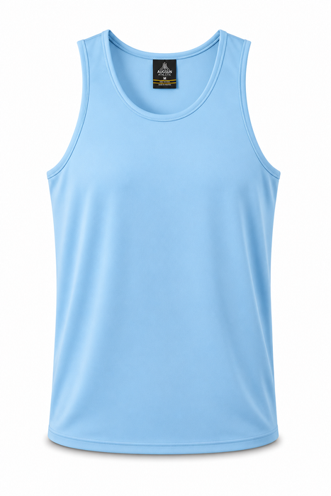 BOTANY MENS SINGLETS - SKY